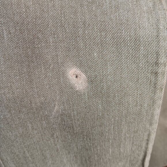 24x27 Boys Vintage Leafy Green Denim Jeans 1970's Flare Distress Hippy Shaggy - Picture 5 of 8